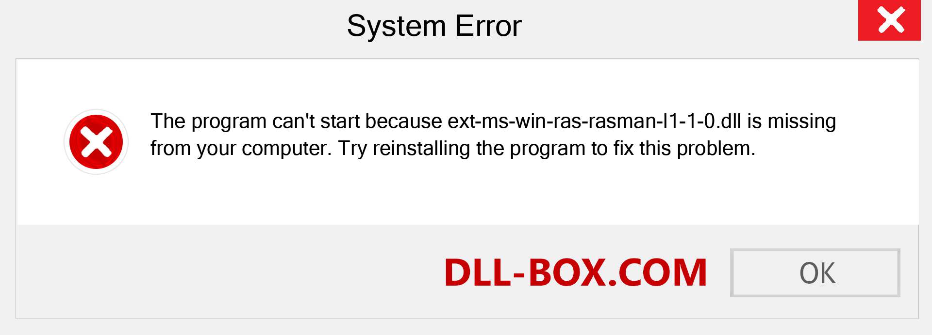  ext-ms-win-ras-rasman-l1-1-0.dll file is missing?. Download for Windows 7, 8, 10 - Fix  ext-ms-win-ras-rasman-l1-1-0 dll Missing Error on Windows, photos, images